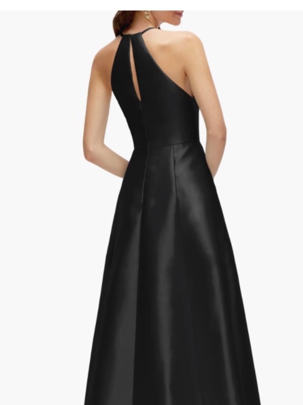Alfred Sung A line Satin Gown - Picture 3 of 8